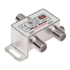                  Делитель ТВ х 2 + 3шт. F BOX 5-1000 МГц Silver,
               