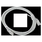 Патч-корд TERACOM Cat.5E (1Гбит/с) неэкранированный UTP оболочка PVC серый (2м)