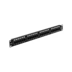                  Патч-панель 19 1U 24 порта RJ-45 категория 5e UTP черная
               