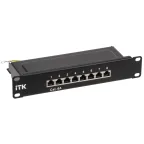 Патч-панель 1U кат.6A STP 8 портов 10дюйм Dual IDC