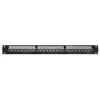Патч-панель модульная 19'. 1U. CAT6. 24 порта RJ45. экранированная