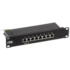                  Патч-панель 1U кат.6 STP 8 портов 10дюйм Dual IDC
               