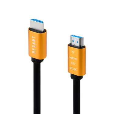 Кабель HDMI - HDMI 2.0, 2м., Gold