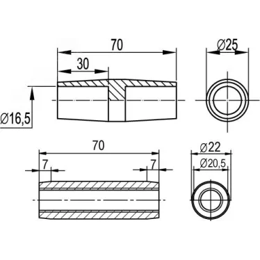 Муфта соединительная 16 мм