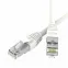 Патч-корд экранированный SLIM CAT6A S/FTP 4х2, 28 AWG, LSZH, белый, 0,2м