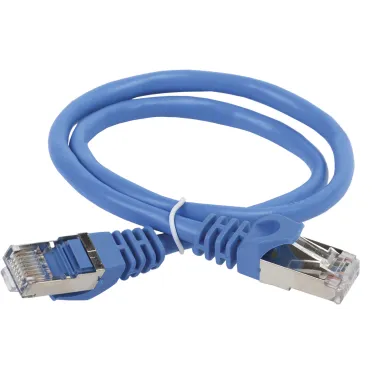 Патч-корд категории 6 FTP PVC 0.5м синий