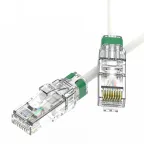                  Патч-корд неэкранированный SLIM CAT6A U/UTP 4х2, 28 AWG, LSZH, белый, 0,3м
               