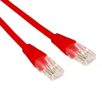 Патч-корд U/UTP, CAT 5e, RJ45-RJ45, 26AWG, LSZH, красный, 1м,