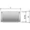 Муфта труба-труба D-25мм IP66/IP67 нержавеющая сталь AISI 316L