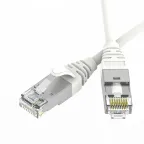Патч-корд экранированный Ultra SLIM CAT6A S/FTP 4х2, 30 AWG, LSZH, белый, 5м