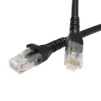                  Патч-корд неэкранированный CAT5E U/UTP 4х2, LSZH, черный, 2.0м
               