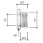 Переходник M40x1.5 ( наружная резьба)/ M25x1.5 (внутренняя резьба)