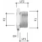 Переходник M40x1.5 ( наружная резьба)/ M25x1.5 (внутренняя резьба)