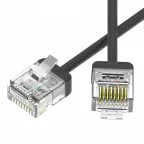 Патч-корд неэкранированный Ultra SLIM CAT6 U/UTP 4х2, 32 AWG, LSZH, чёрный, 0,6м