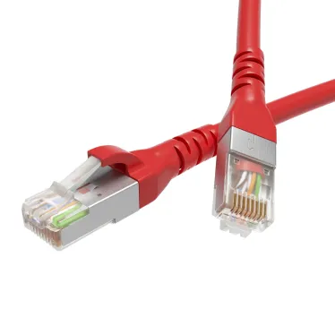 Патч-корд экранированный CAT6 F/UTP 4х2 LSZH красный 1.5м