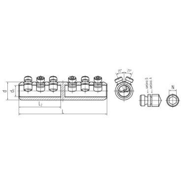 Соединитель болтовой 6СБЕ-35–300/400