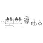 Соединитель болтовой 4СБЕ-35–150/240