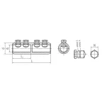 Соединитель болтовой 4СБП-150/240