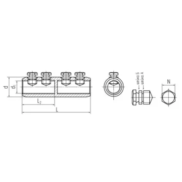 Соединитель болтовой 4СБП-150/240