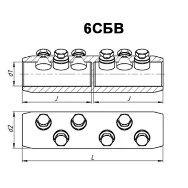 Соединитель болтовой 6СБВ-5-005 (500/630) ЗЭТАРУС