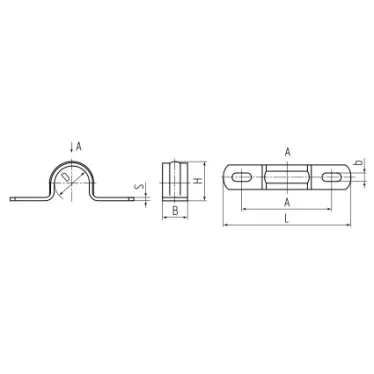 Скоба из нержавеющей стали СМД (INOX) 48-50
