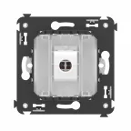Avanti Компьютерная розетка RJ-45 без шторки в стену, кат.6 одинарная, Белое облако