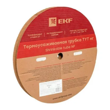 Трубка термоусаживаемая ТУТ нг 16/8 белая рулон PROxima