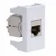 Розетка RJ-45 категория 6 экр Viva 1 модуль серая