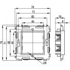BRAVA Каркас 2 модуля белый IN-Liner FRONT