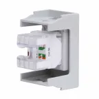 VIVA Розетка компьютерная RJ45 категория 5E 1 модуль серая