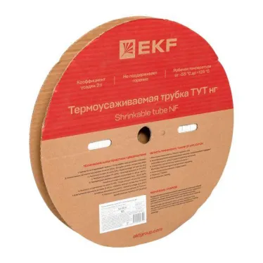 Трубка термоусаживаемая ТУТ нг 20/10 белая рулон PROxima