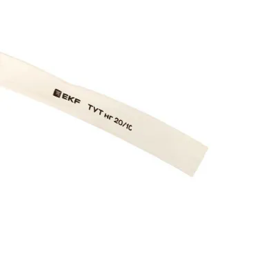 Трубка термоусаживаемая ТУТ нг 20/10 белая рулон PROxima