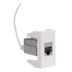 VIVA Розетка компьютерная RJ45 категория 6A 1 модуль белая
