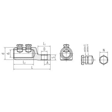 Наконечник болтовой 2НБП-150/240