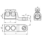 Наконечник болтовой 2НБ-1-100 (25-50) ЗЭТАРУС