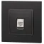 Розетка RJ45, Эра Elegance, антрацит, 14-3107-05