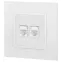 Розетка 2хRJ45, Эра Elegance, белый, 14-3108-01