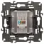 Розетка RJ45, Эра Elegance, алюминий, 14-3107-03