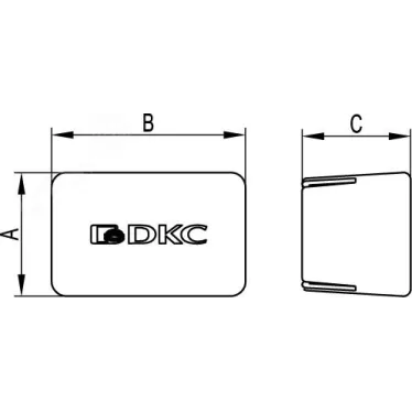 Заглушка торцевая для профилей LAS/DBL/DBM/