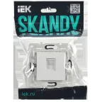 SKANDY Розетка компьютерная RJ45 кат.5E SK-K01W арктический белый IEK
