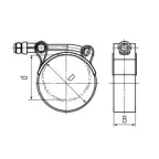 Хомут силовой SR 113-121/W2 ROBUST