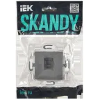 SKANDY Розетка компьютерная RJ45 кат.6 SK-K02Gr серый IEK