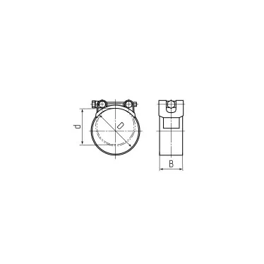 Хомут силовой SR 64-67/W1 ROBUST