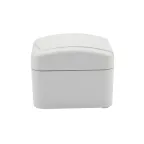 Розетка одноместная (керамика) Mini OG IP54, с заземлением, о/у, белая