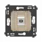 Avanti Компьютерная розетка RJ-45 без шторки в стену, кат.6А одинарная экранированная, Ванильная дымка