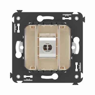 Avanti Компьютерная розетка RJ-45 без шторки в стену, кат.6А одинарная экранированная, Ванильная дымка