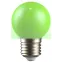 LIGHTING Лампа светодиодная декоративная G45 шар 1Вт 230В зеленый E27 IEK