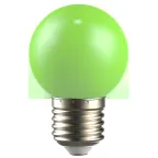 LIGHTING Лампа светодиодная декоративная G45 шар 1Вт 230В зеленый E27 IEK