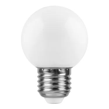 Лампа светодиодная LED 1вт Е27 белый 2700К (шар)