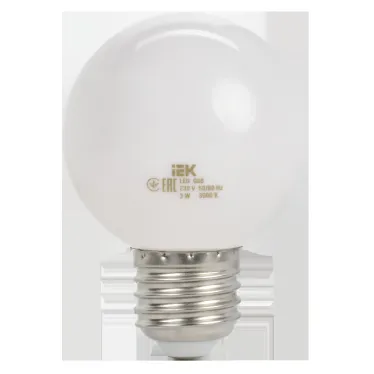 LIGHTING Лампа светодиодная декоративная G60 шар 3Вт 230В теплый белый E27 IEK